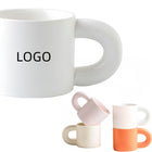 11oz Comfort Grip Large Ceramic Mug for Office Convenience