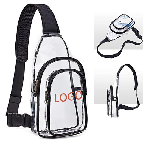 Mini Clear Sling Bag Clear Fanny Pack Chest Bag