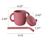 Silicone Toddler Training Cup With Straw