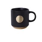 Vertical Patterned Gold Bottomed Mug