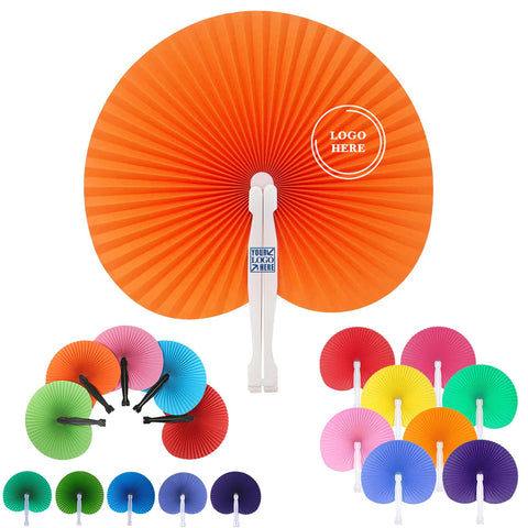 Colorful Folding Paper Fan