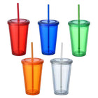 20Oz Large Capacity Double-Layer Plastic Cup
