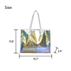 Clear Iridescent PVC Tote Bag