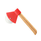Axe-shaped Bamboo Handle Pizza Cutter