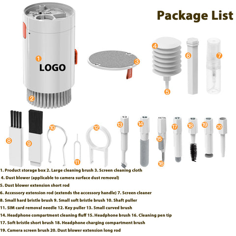 20-in-1 Multi-Functional Cleaning Set
