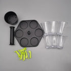 Hexagonal Fair Shot Wine Dispenser Set
