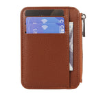 Leather Zipper Card Holder