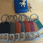 Stainless Steel Flat Bottle Opener Keychain