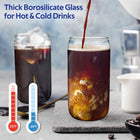 16 Oz Glass Cups With Lids And Straws