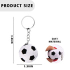 Foam Stress Ball-Shaped Keychain Toy For Pressure Relief