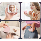 Dual-Fold Makeup Mirror With Lights
