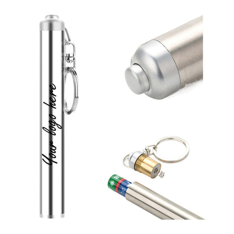 Stainless Steel Keychain Flashlight