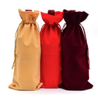 Velvet Drawstring Wine Bottle Bag