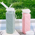 20.7 Oz Collapsible Water Bottles With Straw