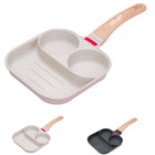 3-Hole Non-Scalding Handle Egg Burger Pan