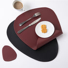 Triangle-Shaped Leather Desk Mat