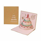 3D Pop Up Greeting Cards Led Light Happy Birthday Music Card