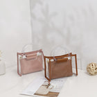 Clear Crossbody Bag with Removable Wristlet Pouch/ Tote Bag