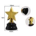Mini Gold Plastic Star Shaped Trophy Award For Kids Teacher