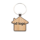 Bamboo-Metal Keychain