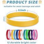 Solid Color Silicone Wristbands, Suitable For Teens & Adults