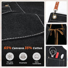 Adjustable Cross Back Waterproof Canvas Apron