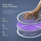 Electric Fly Swatter Racket Foldable 3000V