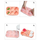Rose Diamond Ball Three-in-One Ice Cube Mold Tray