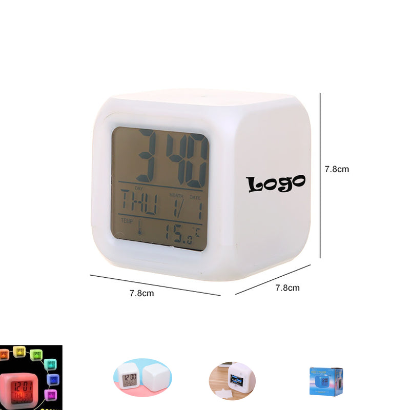 Digital Alarm Clocks with Color Changing Night Light