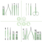 Foldable 16pcs Manicure Set