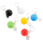 Personalized Engraved Mini Pickleball Keychain With Racket