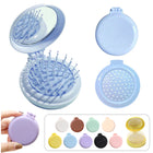 Foldable Hair Brush With Mirror