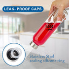 18 Oz Clear Glass Bottle With Stainless Steel Lid