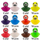 Custom Mini Color Changing Rubber Duck Baby Bath Toy