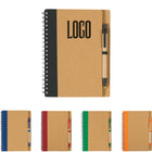 Classic Style Kraft Paper Notebook W/Pen
