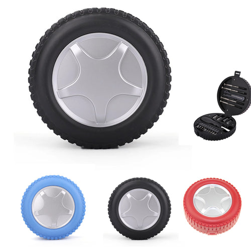 20-Piece Mini Tool Kit In Tire-Shaped Case
