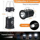 Small Camping Solar Rechargeable Usb Led Flashlight