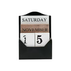 Wooden Perpetual Calendar Desktop Ornament