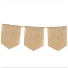 8 Flags Jute Party Decorating Pennant Banner