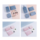 Four-Piece Flannel Cosmetic Bag Set
