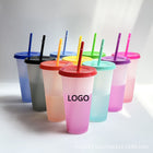 24oz Color Changing Cup with Lid and Straw