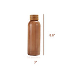17 Oz Stainless Steel Woodgrain Vacuum Cup