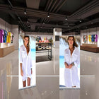 Vertical Retractable Roll Up Banner Stand Standing