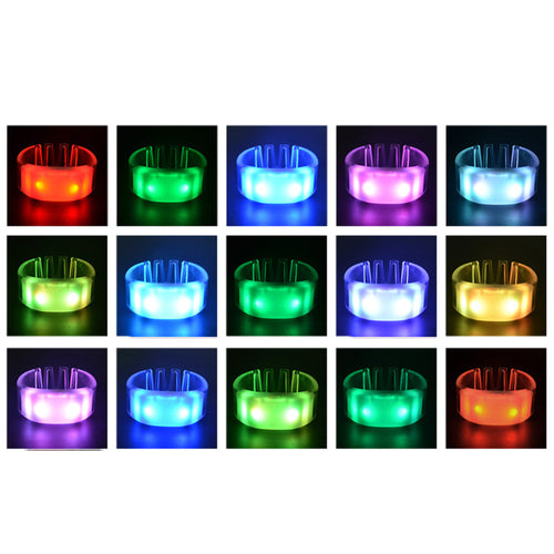 15-Color Silicone Light-Up Bracelet