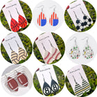 Sport Style Acrylic Earrings
