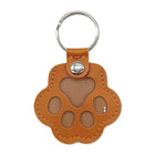 Leather Keychain Pouch for Pet Hair Storage