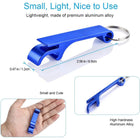 Aluminum Bottle Opener with Key Chain
