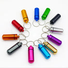 Aluminum Pill Case Keychain