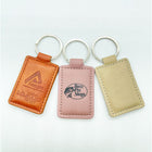 Rectangular Leather Keychain