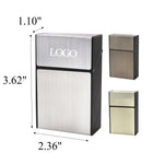 Aluminum Patch Cigarette Case for 20 Cigarettes